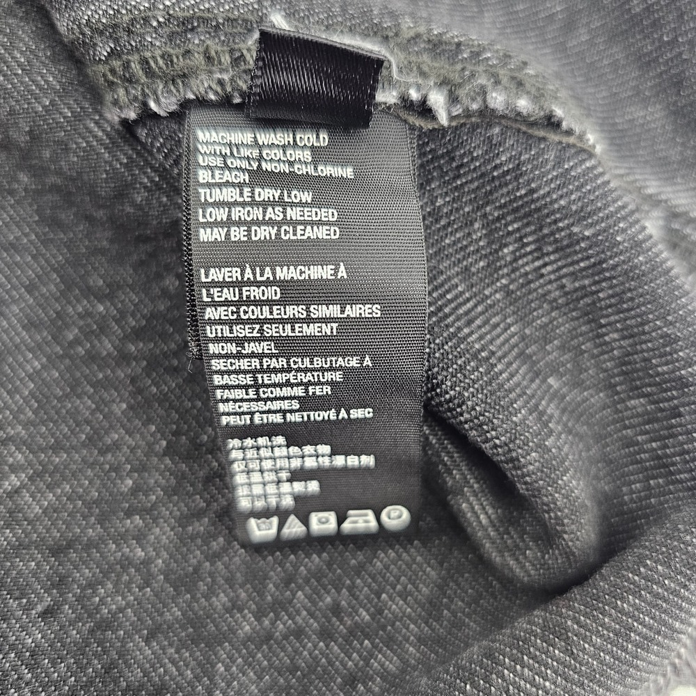 Free People We The Free The Parker Denim Mini Skirt Sulphur Black 24 OB1136315 - Picture 8 of 9